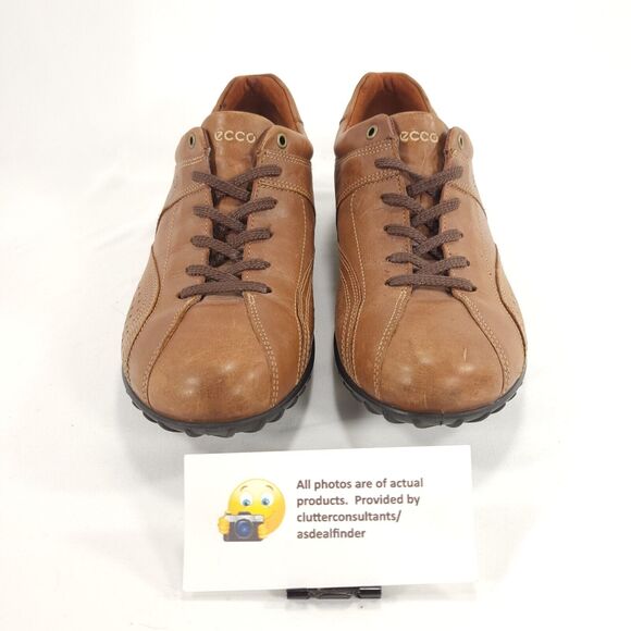 Ecco Leather Casual Lace Up Outdoor Sneaker Shoe Womens Size 9.5 40 Brown - Picture 2 of 9